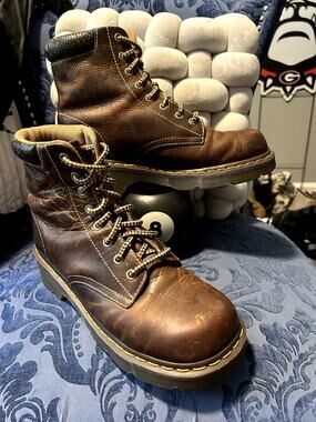 Dr Martens Jessica Brown Work Boots size 10/EU 42